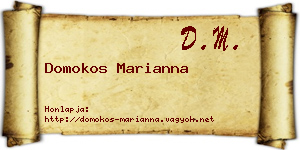 Domokos Marianna névjegykártya