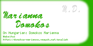 marianna domokos business card